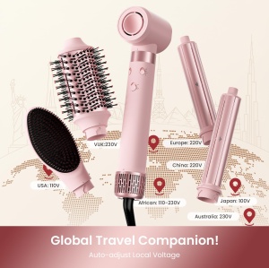 Styler de par MESCOMB 5 in 1 cu functie de ionizare, dual voltage, accesorii incluse - Img 8