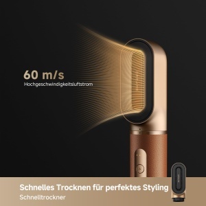 Styler multifunctional Dreame AirStyle Pro 7-in-1 uscare rapida accesorii magnetice reducere deteriorare termica - Img 6