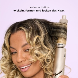 Styler pentru par Shark FlexStyle HD446SLEU, 1400W, 5-in-1, culoare champanie - Img 5