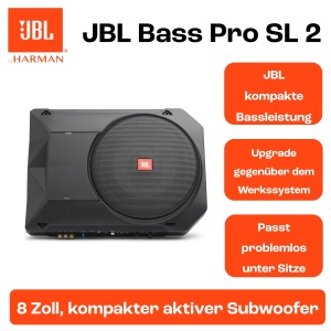 Subwoofer activ auto JBL BassPro SL2, 200mm, 125W, negru - Img 5