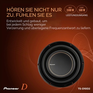 Subwoofer auto Pioneer TS-D10D2, 10 inch, 600W, 2 Ohm - Img 4