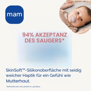 Sucea MAM Original S158 cu Silikon SkinSoft, 2 bucati, Auto-sterilizare - Img 2