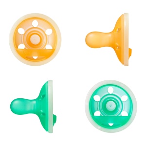 Sucea Tommee Tippee Glow-in-the-Dark, 0-6 luni, 4 bucati, silicon, design brustahnllich
