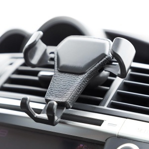 Suport Auto Telefon InnovaGoods Handyhalter Negru Ajustare Automata Protectie Anti-Zgarieturi - Img 3