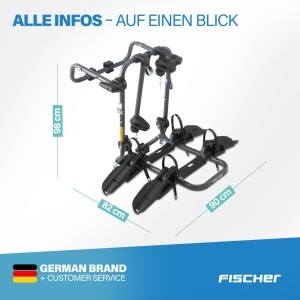 Suport biciclete FISCHER Heck pentru 2 biciclete, capacitate 45 kg, din otel - Img 8