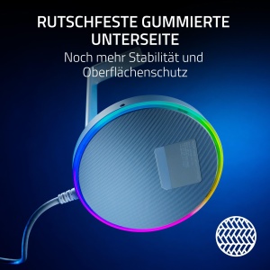 Suport casti Razer Base Station V2 Chroma Quartz, USB Hub, RGB, 7.1 Surround Sound - Img 6