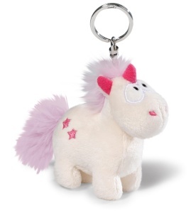 Suport chei Unicorn Theodor 10 cm, NICI, cu inel metalic