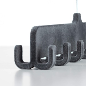 Suport curele Rayen Capacitate 14 curele Culoare gri inchis Dimensiuni 31.5x1.4x4.5 cm - Img 4