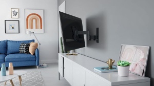 Suport de perete pentru televizor pivotant Vogel's Quick TVM 1245 pentru televizoare de 19-43 inchi, max. 15 kg, pivotare pana la 180deg, suport TV Full-Motion max. VESA 200x200, compatibilitate universala - Img 2