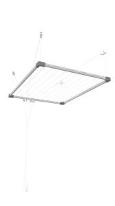 Suport de rufe Vileda Gimi Telepack 100, extensibil, 19 m, alb