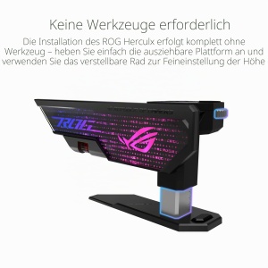 Suport Grafica ASUS ROG Herculx, Ajustabil 72-128mm, ARGB-Ready - Img 4