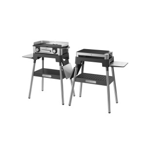 Suport grill WMF Lono 0415890011 Cromargan NegruArgintiu cu rafturi pliabile - Img 4