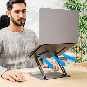 Suport laptop InnovaGoods pliabil si reglabil structura deschisa anti-alunecare - Img 6