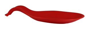 Suport linguri Fackelmann din silicon 23x115 cm rosu sau negru lavabil in masina de spalat vase - Img 6