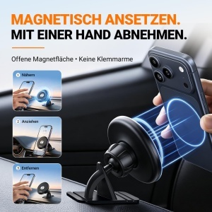 Suport magnetic pentru telefon GRIFEMA, 2 in 1, rotire 360, compatibil MagSafe - Img 3