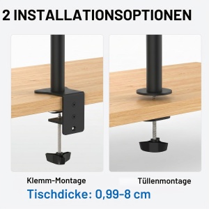 Suport Monitor GRIFEMA GB2001-2 pentru 2 Monitoare, 13-32 inch, Reglabil - Img 7