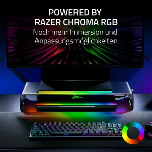Suport monitor Razer Chroma RGB Aluminiu Negru USB-C Hub Ergonomie - Img 7