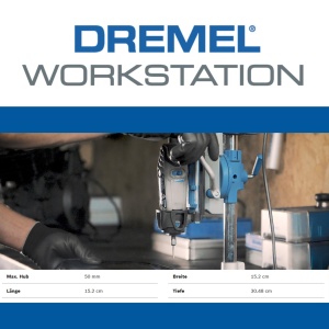 Suport multifunctional Dremel 220 pentru scule rotative ajustare unghiulara 15 grade telescopic - Img 2