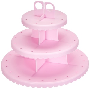 Suport pentru Cake Pops si Cupcakes Ibili 827600, plastic, roz, pentru 48 bucati - Img 2