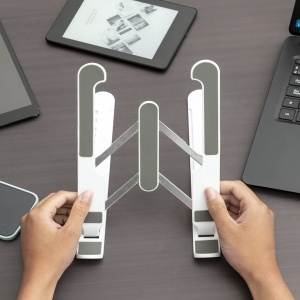 Suport pentru laptop pliabil si reglabil InnovaGoodsr Flappot tine laptopul confortabil si sigur cu design pliabil si reglabil ideal pentru casa si bi - Img 8
