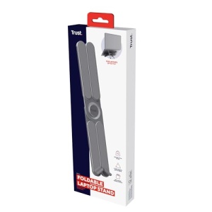 Suport pentru laptop pliabil Trust Macy 17.3 inch, suport pentru laptop pliabil din aluminiu, suport pentru laptop reglabil pe inaltime in 7 trepte pentru echipamente de birou de acasa, notebook MacBook Pro Air - gri - Img 14