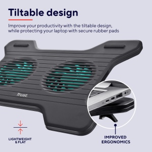 Suport pentru notebook Trust Xstream Breeze 40,6 cm (16") cu ventilator negru - Img 3