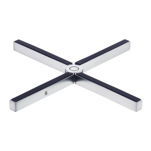 Suport pentru oale WMF MisterX, 19x19 cm, otel inoxidabil, pliabil, cu baza din silicon