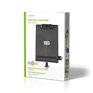 Suport pentru picioare Nedis ERGOCH300BK Ergonomic, ajustabil, plastic, NegruGri - Img 4