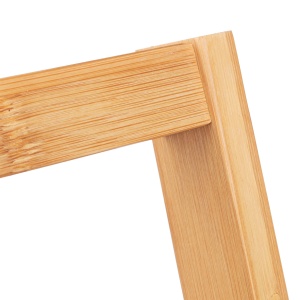 Suport pentru prosoape Relaxdays, 4 suporturi, bambus, 100x40x30cm, natural - Img 6