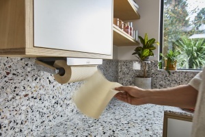 Suport pentru prosop de bucatarie Joseph Joseph RollGrip montare sub dulap Graphite design compact - Img 3