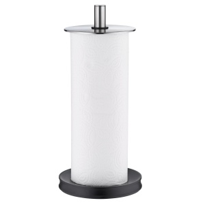 Suport pentru role de bucatarie WMF Depot vertical 32 cm, otel inoxidabil Cromargan, picioare din silicon pot fi spalate in masina de spalat vase