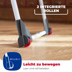 Suport pentru rufe Vileda Infinity Flex Plus, extensibil, 30m, pentru haine lungi - Img 8