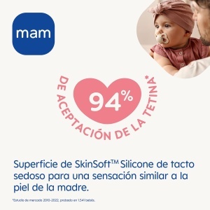 Suport pentru suzete MAM Air, 2 bucati, silicon, 16 luni - Img 2
