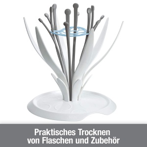 Suport pentru uscare NUK MultiDry, capacitate 6 sticle, design modern - Img 2