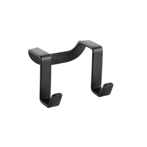 Suport pentru Usi Metaltex Doppelhaken Galileo, 6 x 4 x 4 cm, Negru