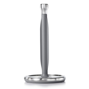 Suport prosop de hartie OXO Good Grips gri baza antiderapanta si design din inox