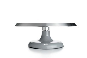 Suport rotativ pentru tort IBILI Prof 29 cm aluminiu argintiu - Img 2