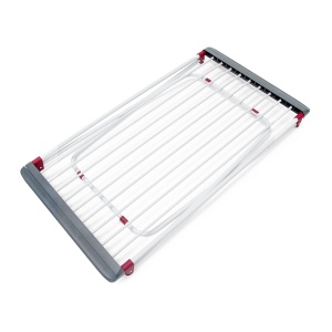 Suport rufe pliabil Relaxdays, 18.2 m, alb, din fier, dimensiuni 91 x 199 x 63 cm - Img 6