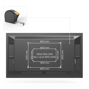 Suport TV Hama 120 Zoll, 100kg, inclinabil si rotativ - Img 3