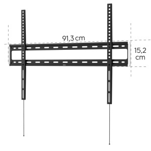 Suport TV Hama fix 46-100 inch ultraslim negru pana la 75 kg - Img 5