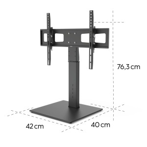Suport TV Hama, schwenkbar si inaltabil, 32-75 inch, negru, capacitate 40 kg - Img 6