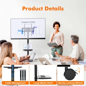 Suport TV mobil GRIFEMA GB3001 pentru televizoare de pana la 65 inch, 40 kg - Img 6
