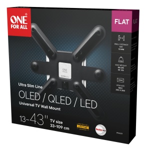Suport TV One For All WM6211, Ultra Slim, 13-43 inch, VESA 75x75-200x200 - Img 5