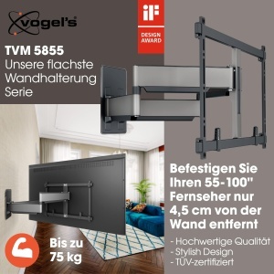 Suport TV Vogels Elite TVM 5855, pentru televizoare de pana la 100 inch, capacitate 75 kg - Img 2