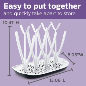 Suport uscare Philips Avent SCF14900 cu tava detasabila si capacitate 8 sticle - Img 3