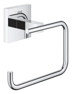 Suport WC pentru hartie GROHE Start Cube, metal, crom, montare fara gaurire