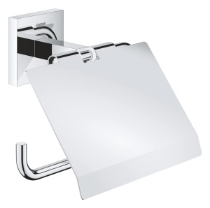 Suport WC pentru hartie GROHE Start Cube, metal, crom, montare fara gaurire