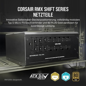 Sursa de alimentare Corsair RM1000x Shift, 1000W, modulara, negru - Img 2