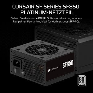 Sursa de alimentare Corsair SF850, 850W, modulara, 80 PLUS Platinum, negru - Img 2