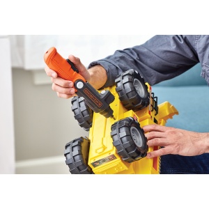 Surubelnita cu acumulator BlackDecker Pivot BDCSFL20C 36 V 15 Ah Li-Ion maner in 3 pozitii pentru spatiu limitat lanterna integrata inclusiv 2 lame de - Img 5